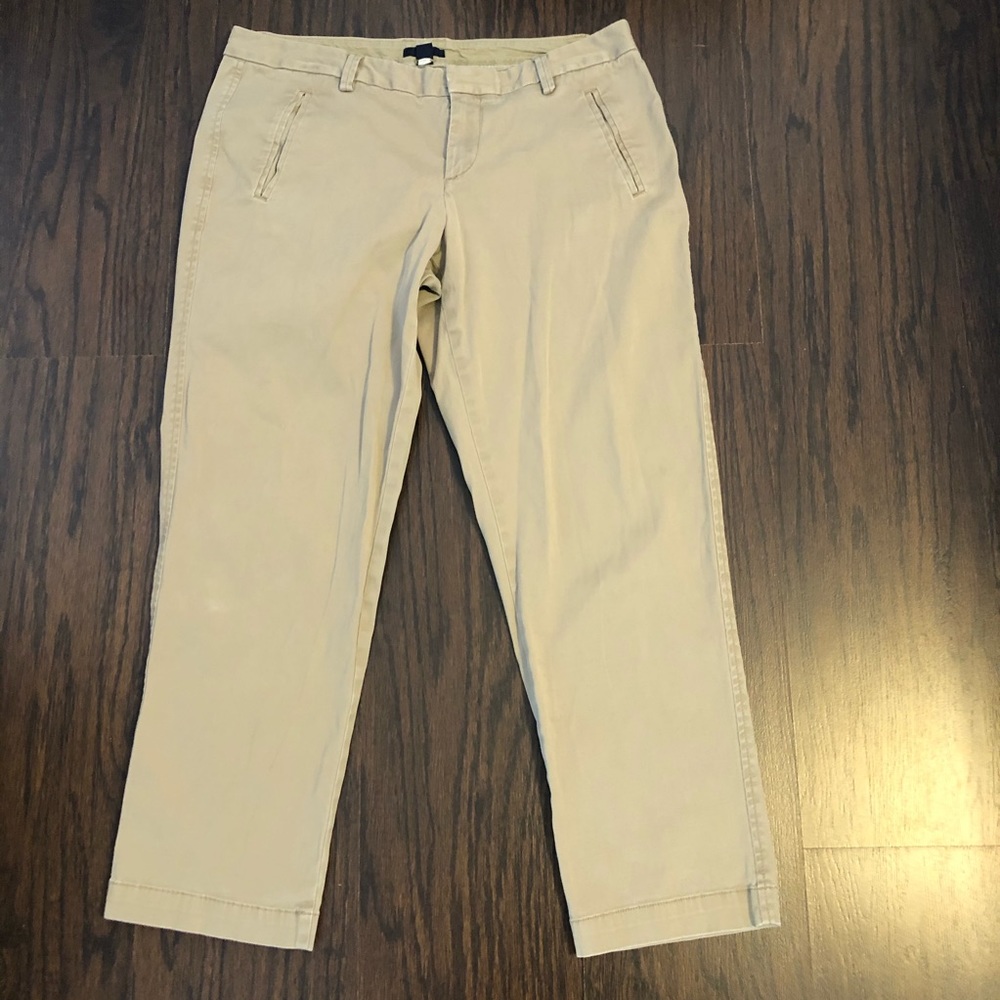 Gap pants khaki chinos tapered ankle size 10